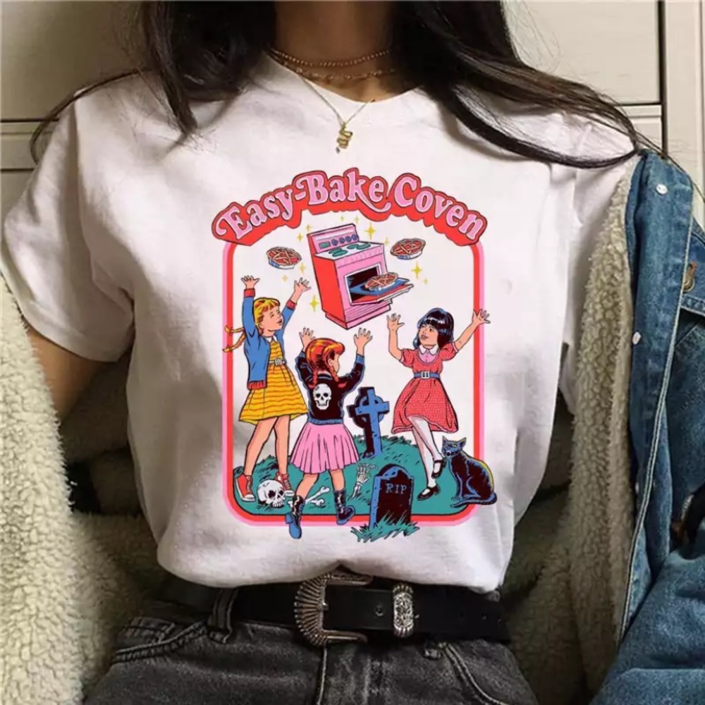 Easy Bake Coven Short Sleeve White Novelty Tee